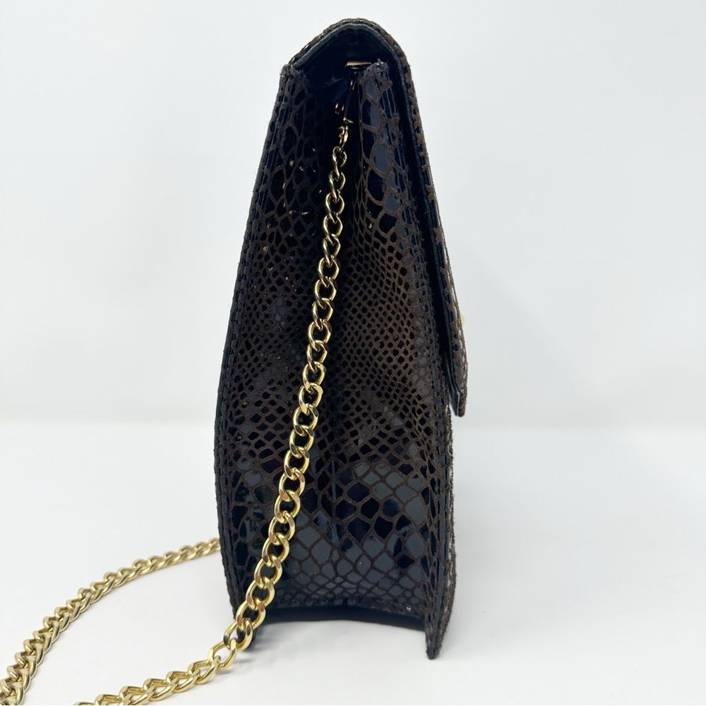 J.RENEE BROWN GOLD CHAIN LION FACE EVENING BAG PURSE - Picture 6 of 12